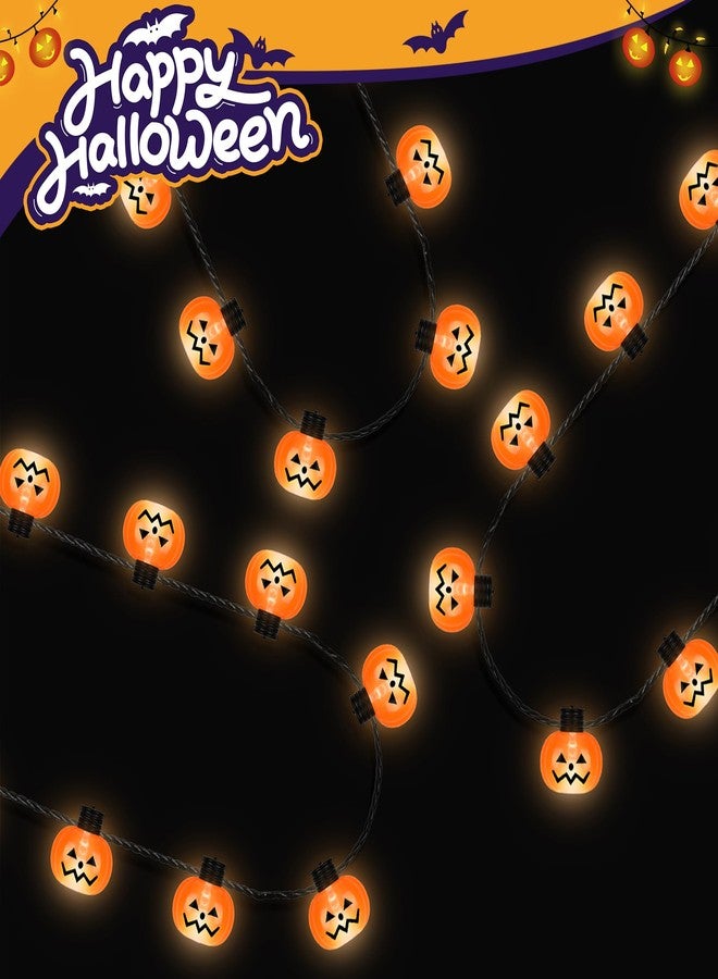 EOBOH Halloween Necklace Accessories, 3PCS 12 Bulbs Pumpkins Light up Halloween Necklaces Bulk, Party Favors Necklaces with Pumpkins, Glow Necklace for Trick or Treat Party Supplies - Image 4